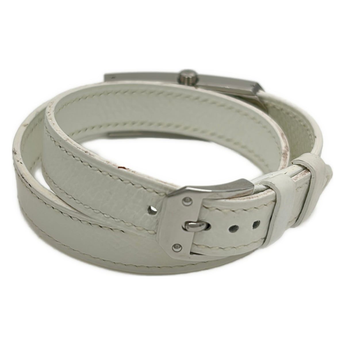 Hermes Watch Kelly 2 Double Wrap Leather Strap I White — view 6