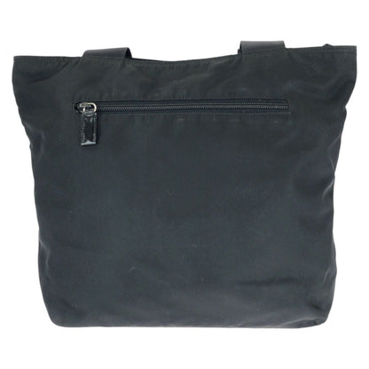Prada Tessuto Black Silver Nylon Shoulder Bag — view 2
