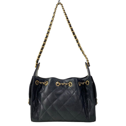 Chanel Shoulder Bag 25 Mini Black Chain Vintage Gold — view 3