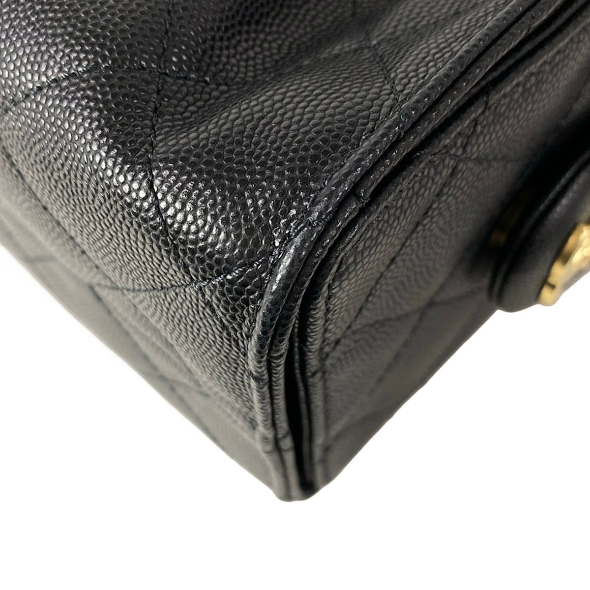 Chanel Shoulder Bag 25 Mini Black Chain Vintage Gold — view 8