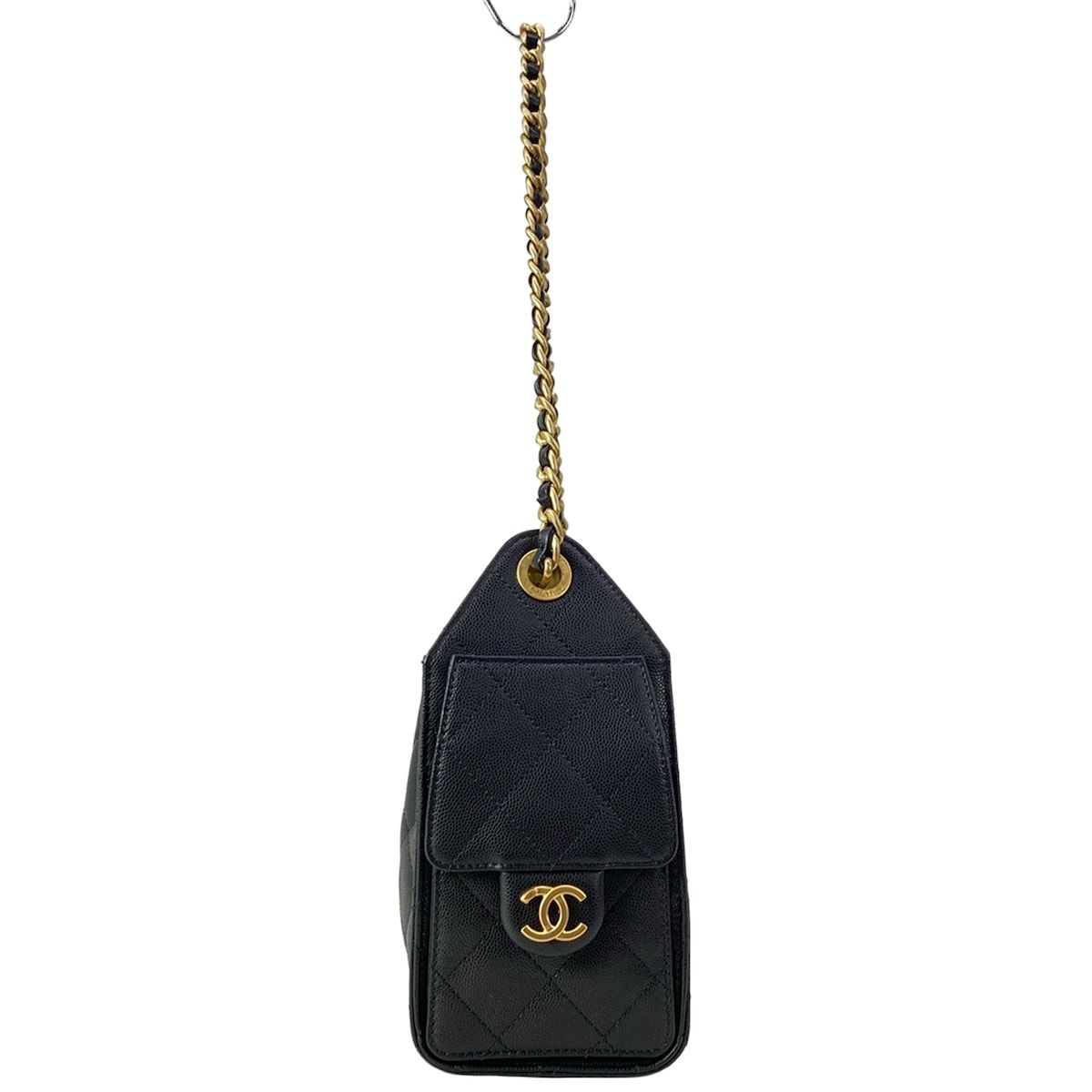 Chanel Shoulder Bag 25 Mini Black Chain Vintage Gold — view 4