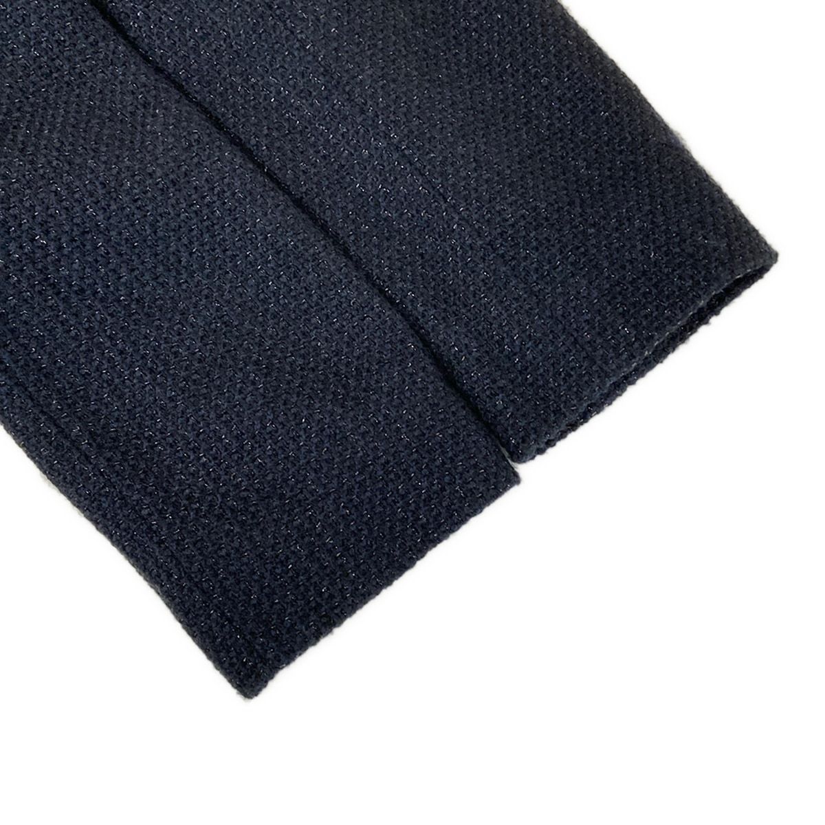 Chanel Jacket S Dark Navy Tweed Glitter Double Cotton 36 — view 5