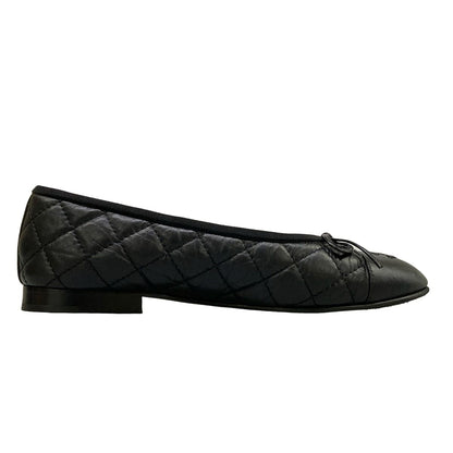 Chanel Pumps Black Quilted Ribbon CC Logo Lambskin Heels — view 2