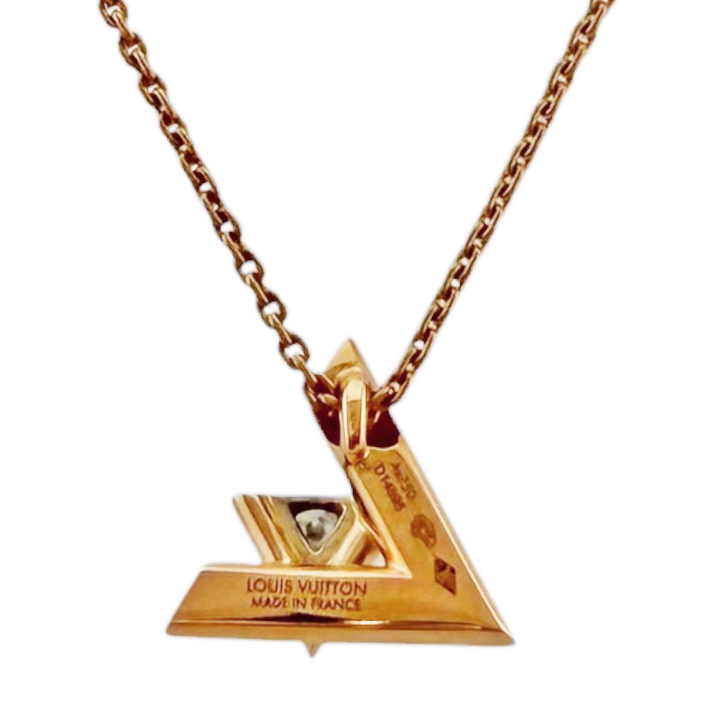 Louis Vuitton Pendentif Vault One Necklace 18k Pink Gold Diamond — view 3