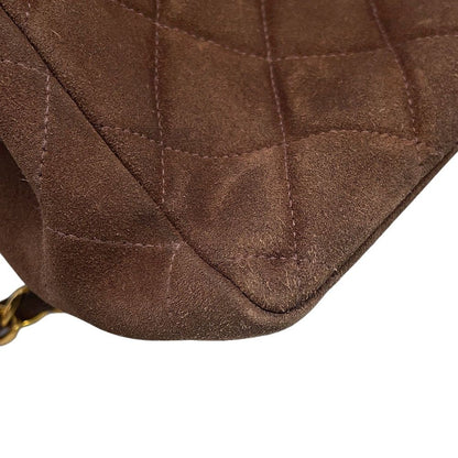 Chanel Backpack Quilted CC Logo Jumbo Suede — view 6