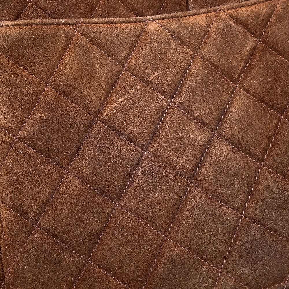 Chanel Backpack Quilted CC Logo Jumbo Suede — view 7