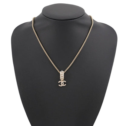 Chanel Necklace CC Logo Rhinestone I 23 — view 4