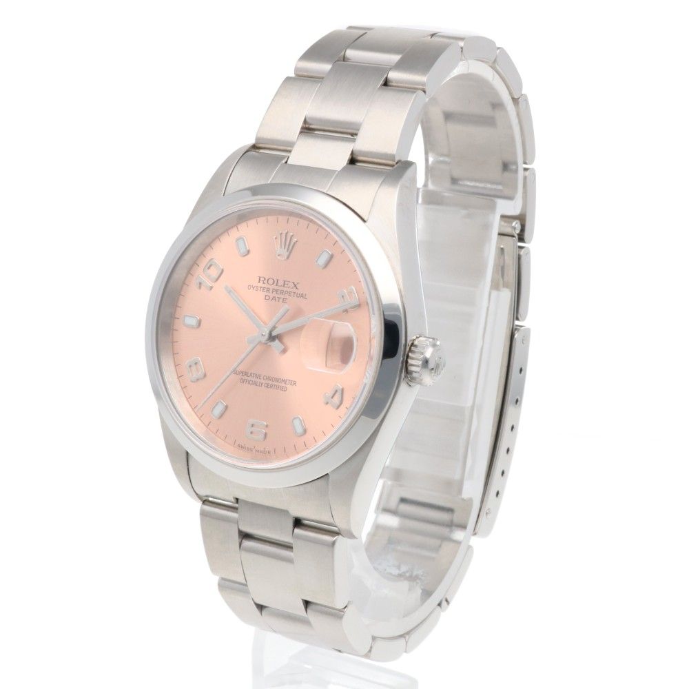 Rolex Date Oyster Perpetual Watch Stainless Steel Automatic — view 3