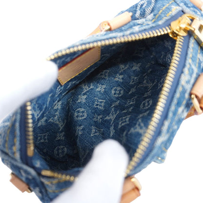Louis Vuitton Handbag Monogram Denim Nano Speedy Blue 2-Way Bag — view 4