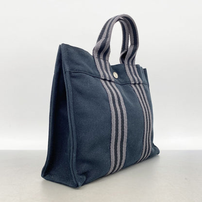 Hermes Tote Bag Fourre Tout PM Canvas Black Silver — view 2