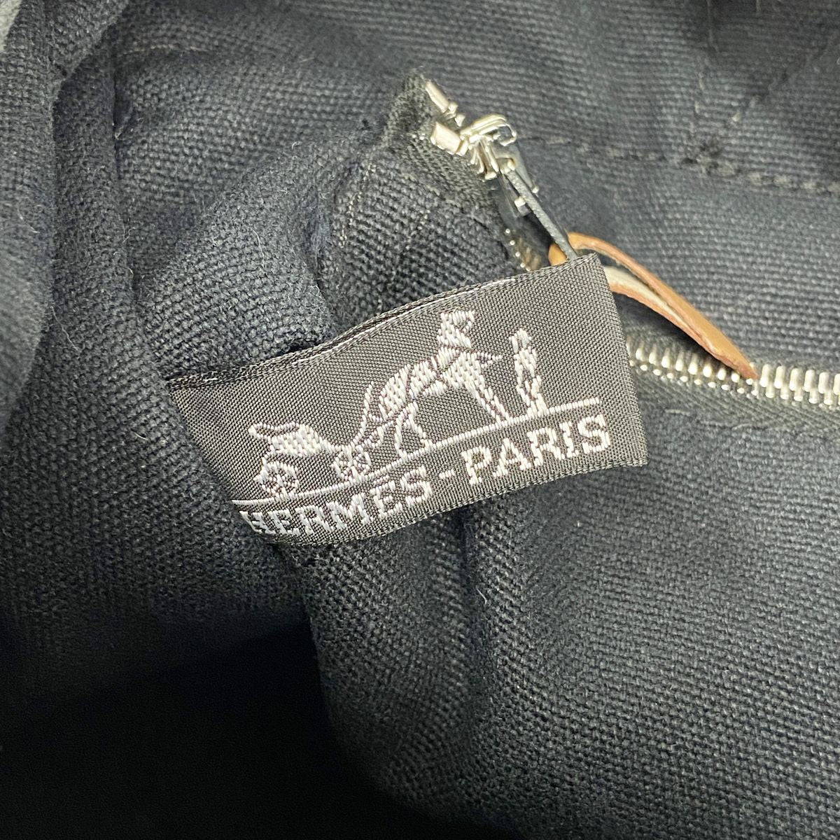 Hermes Tote Bag Fourre Tout PM Canvas Black Silver — view 5