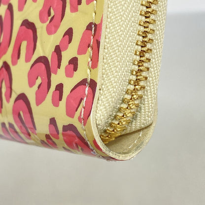 Louis Vuitton Wallet Vernis Leopard Zippy Blanc Corail — view 5