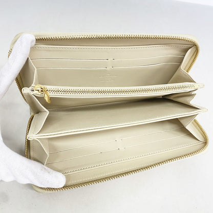 Louis Vuitton Wallet Vernis Leopard Zippy Blanc Corail — view 3