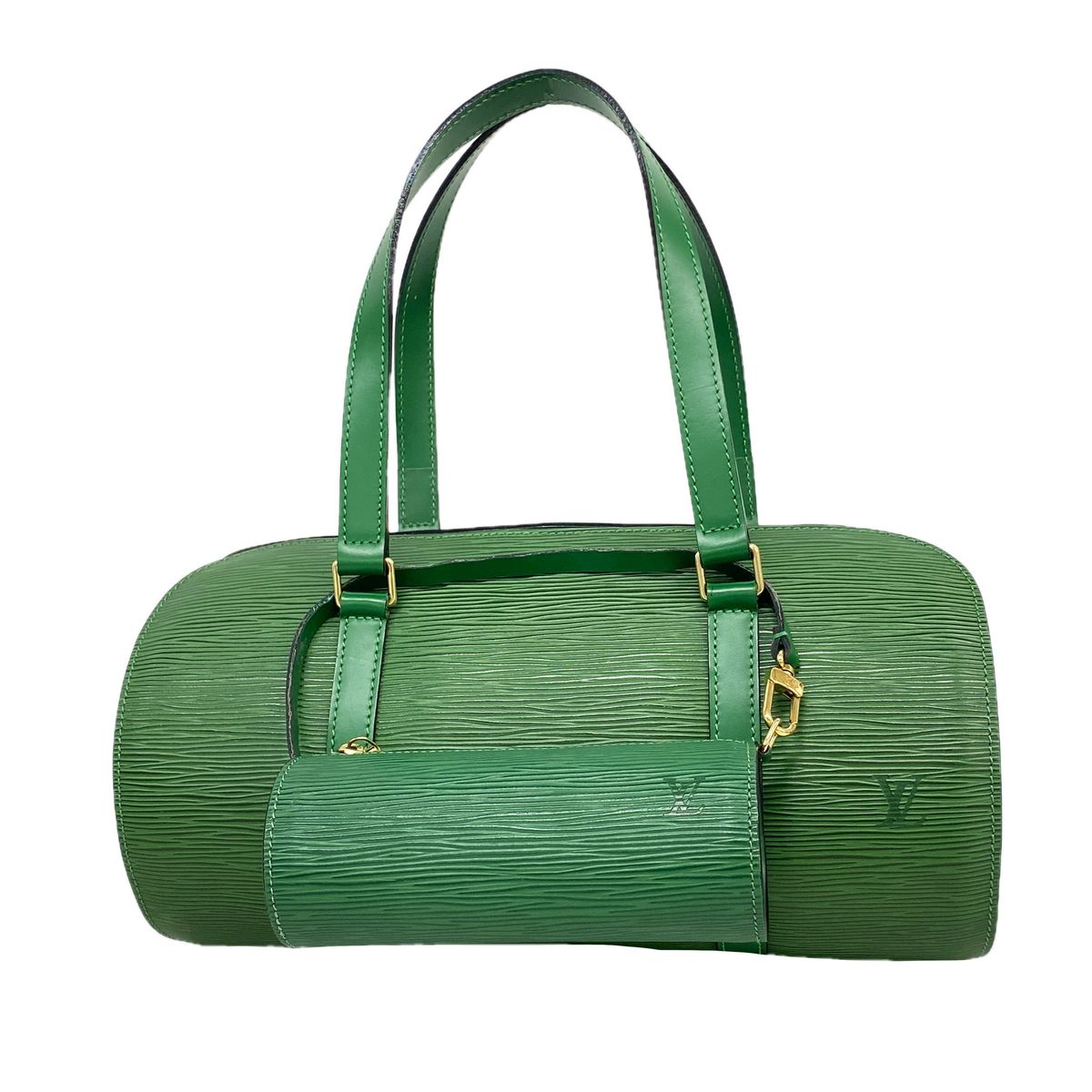 Louis Vuitton Handbag Epi Soufflot Borneo Green