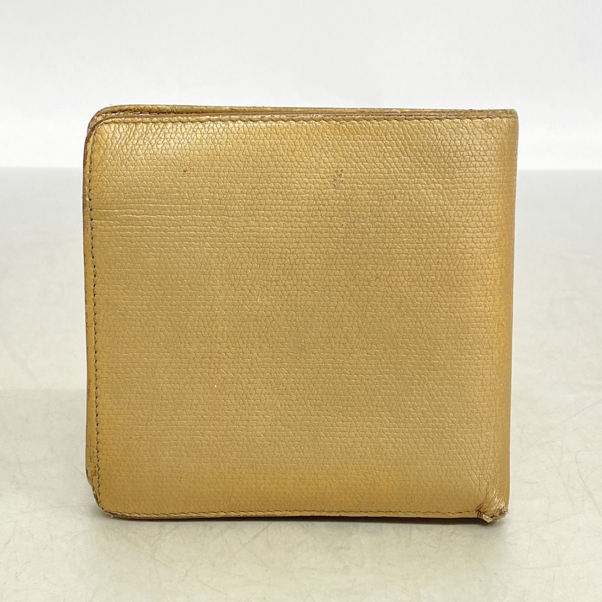 Chanel Wallet Coco Buttons Leather Beige Silver — view 8