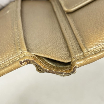 Chanel Wallet Coco Buttons Leather Beige Silver — view 7