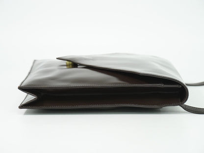 Loewe Anagram Shoulder Bag Leather Brown — view 4