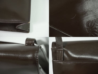 Loewe Anagram Shoulder Bag Leather Brown — view 7