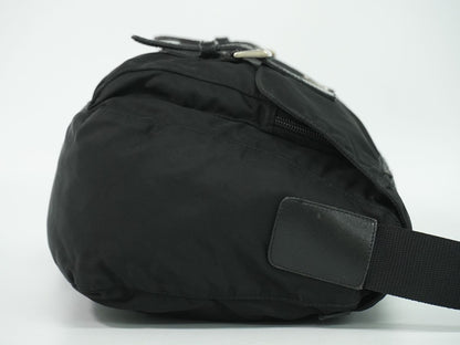 Prada Nylon Shoulder Bag Pochette Black — view 4