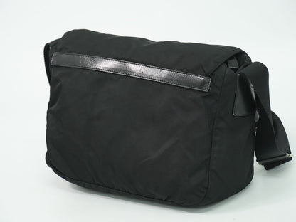 Prada Nylon Shoulder Bag Pochette Black — view 2