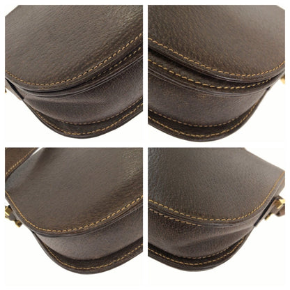 Gucci Vintage Gucci Horsebit Brown Gold Leather Shoulder Bag — view 3