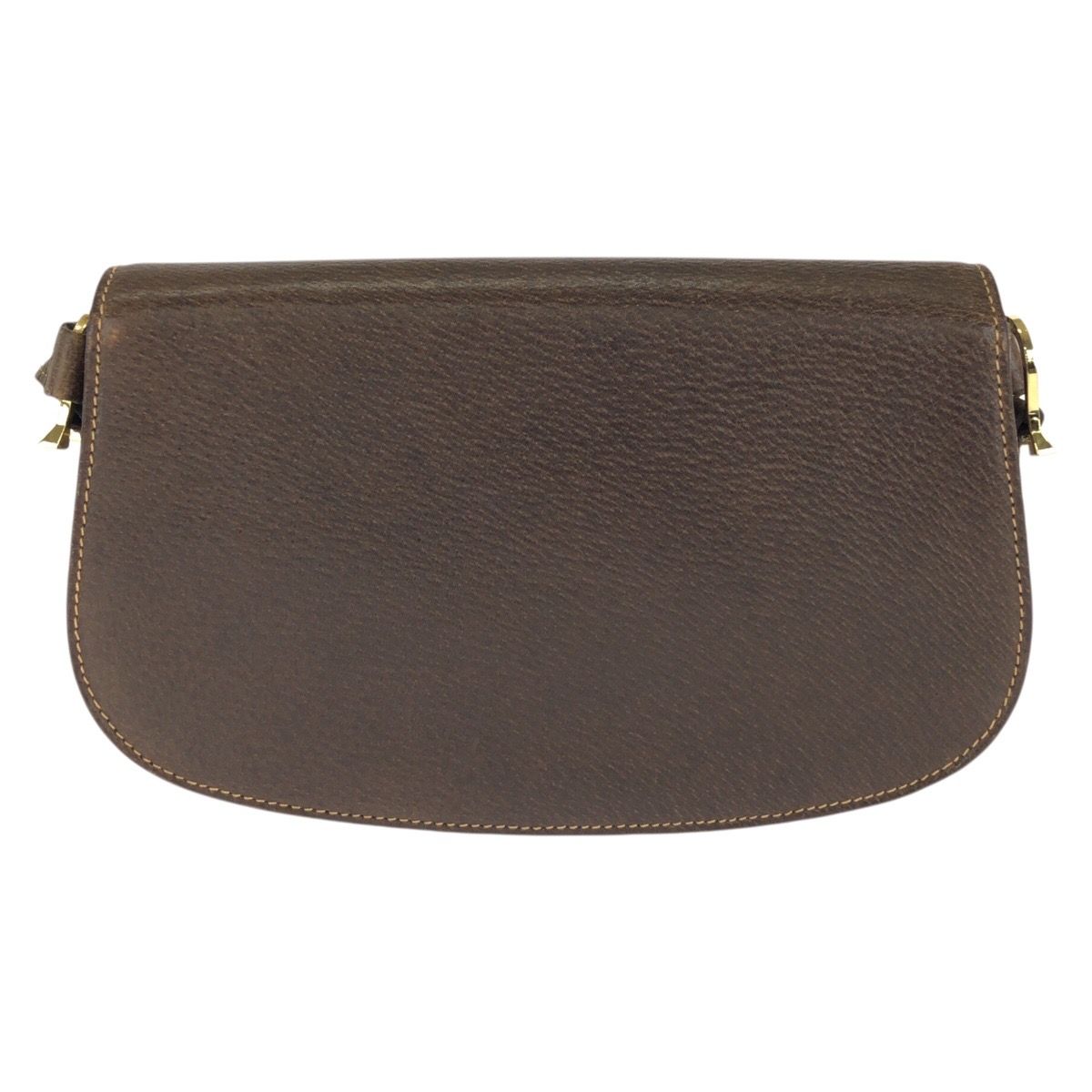 Gucci Vintage Gucci Horsebit Brown Gold Leather Shoulder Bag — view 2