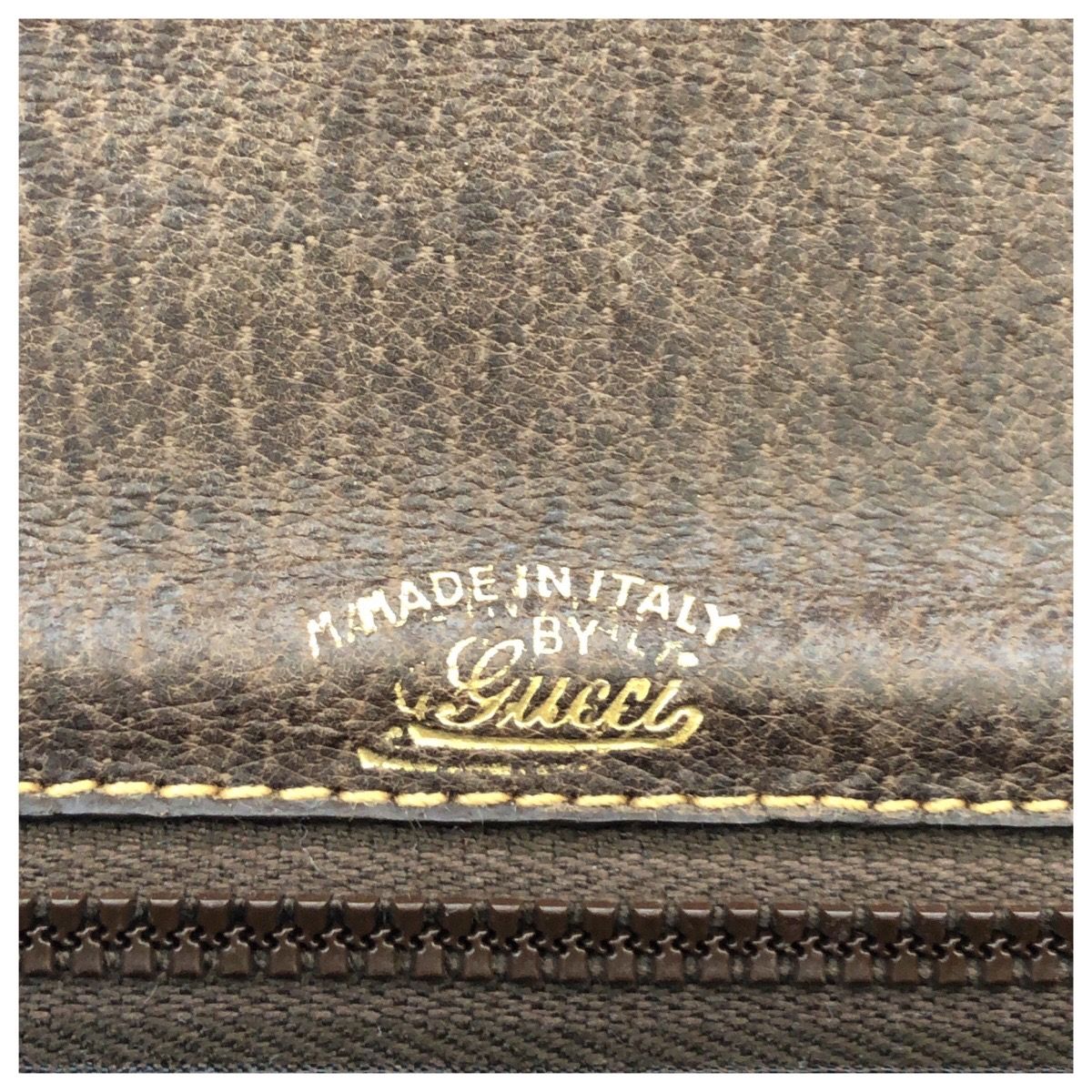 Gucci Vintage Gucci Horsebit Brown Gold Leather Shoulder Bag — view 4