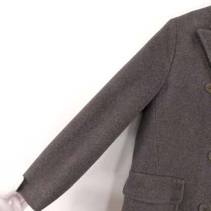Max Mara Maxmara Coat S Wool Silk Silver Tag 38 — view 7