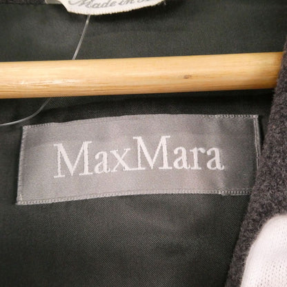Max Mara Maxmara Coat S Wool Silk Silver Tag 38 — view 5