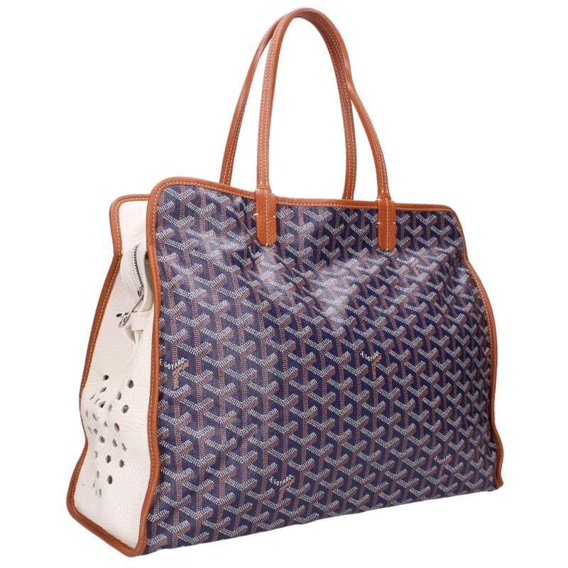 Goyard Ardy PM Canvas Leather Trim Tote Bag — view 2