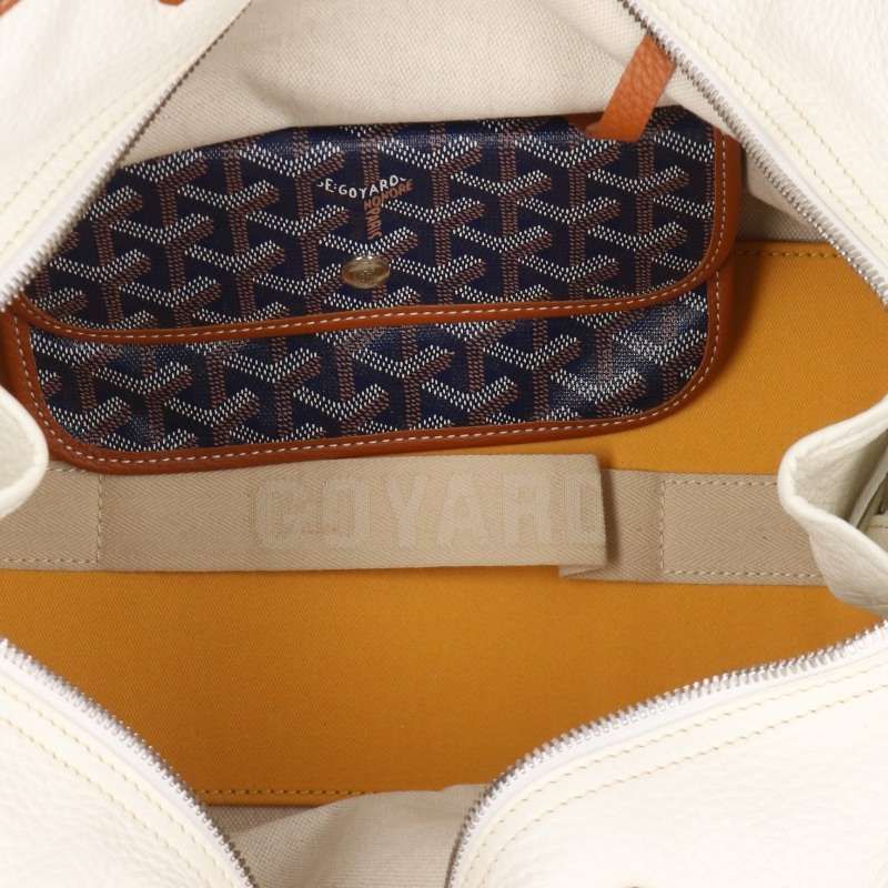 Goyard Ardy PM Canvas Leather Trim Tote Bag — view 3