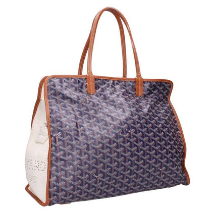 Goyard Ardy PM Canvas Leather Trim Tote Bag
