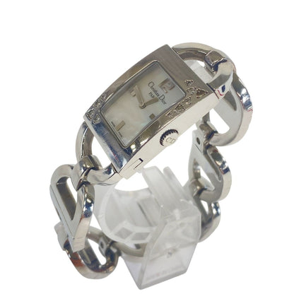 Dior Vintage Malice Square Silver Stainless Steel Watch — view 2