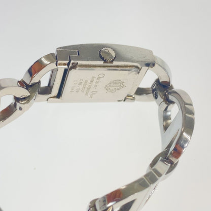 Dior Vintage Malice Square Silver Stainless Steel Watch — view 6
