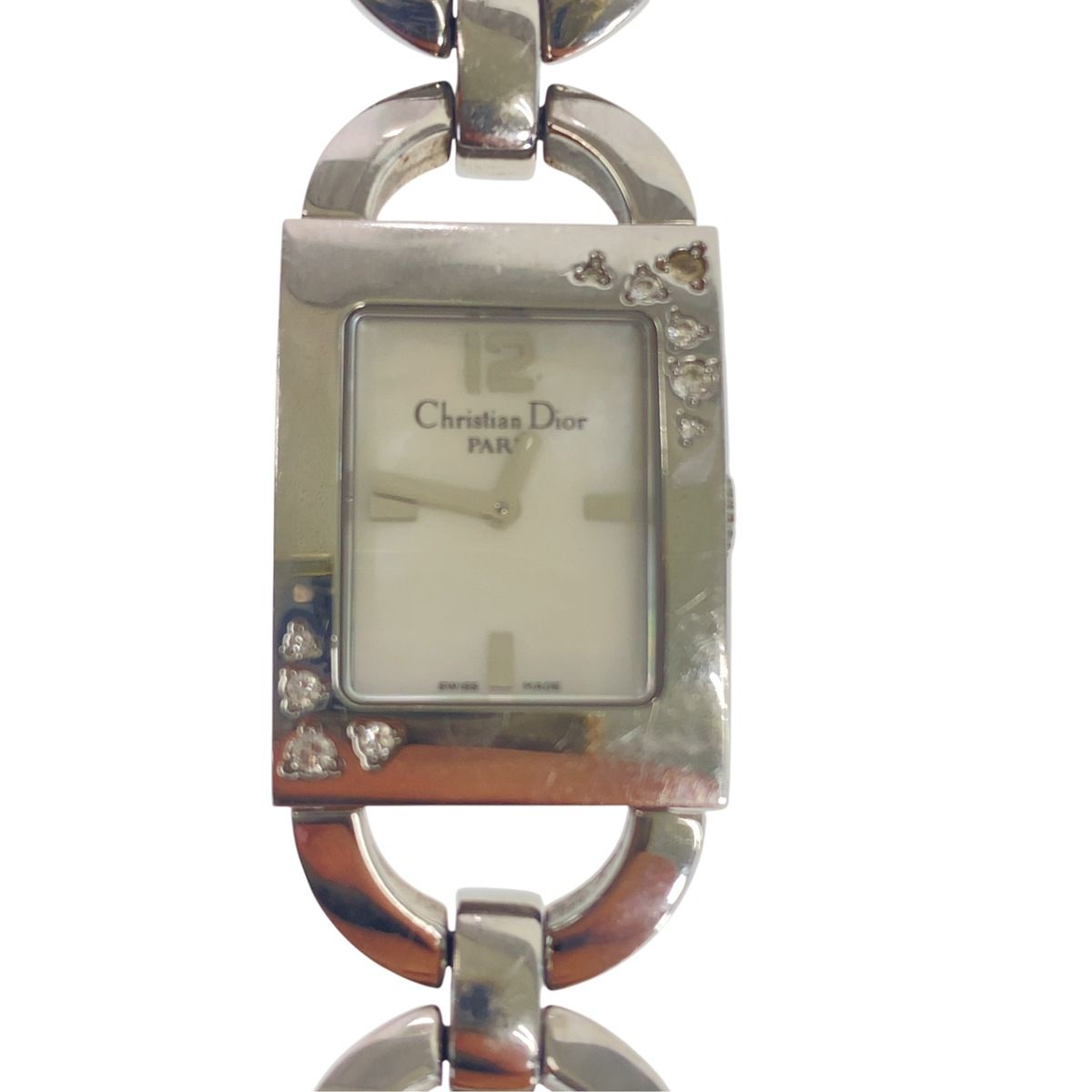 Dior Vintage Malice Square Silver Stainless Steel Watch