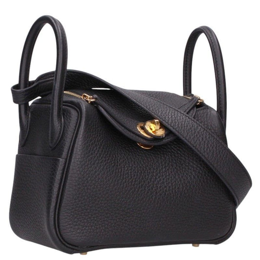 Hermes Lindy Mini Taurillon Clemence Shoulder Bag 20