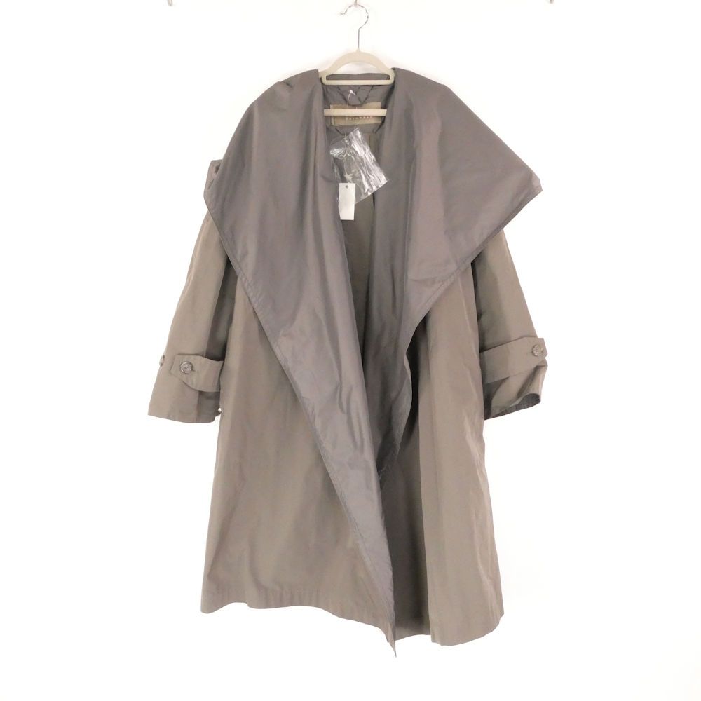 Max Mara Maxmara Rain Wear Coat Polyester Cotton Long 42
