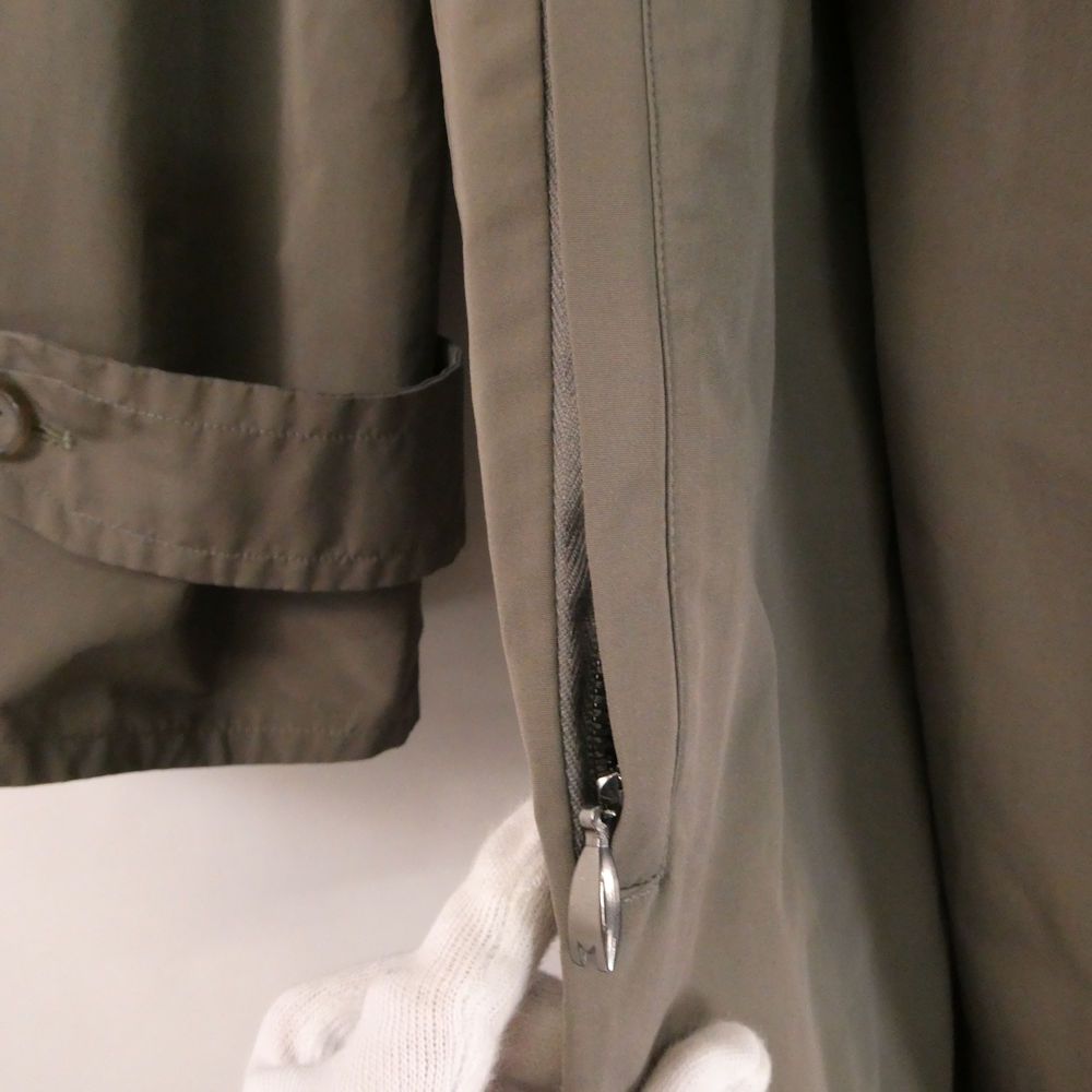 Max Mara Maxmara Rain Wear Coat Polyester Cotton Long 42 — view 6