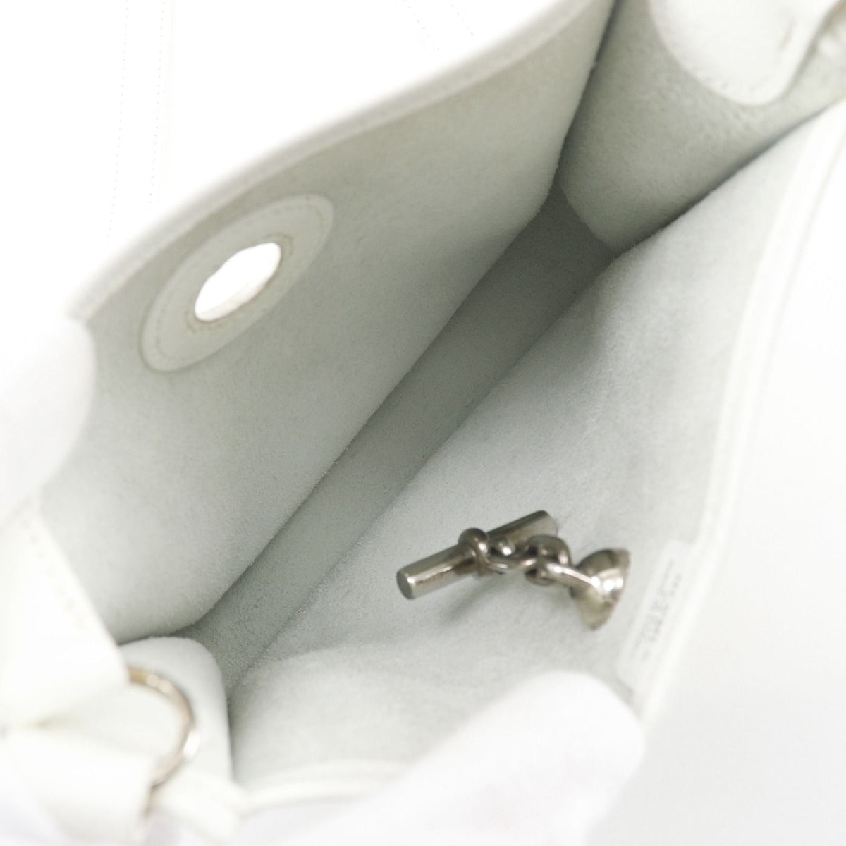 Hermes Vespa Veau Epsom White Shoulder Bag — view 5