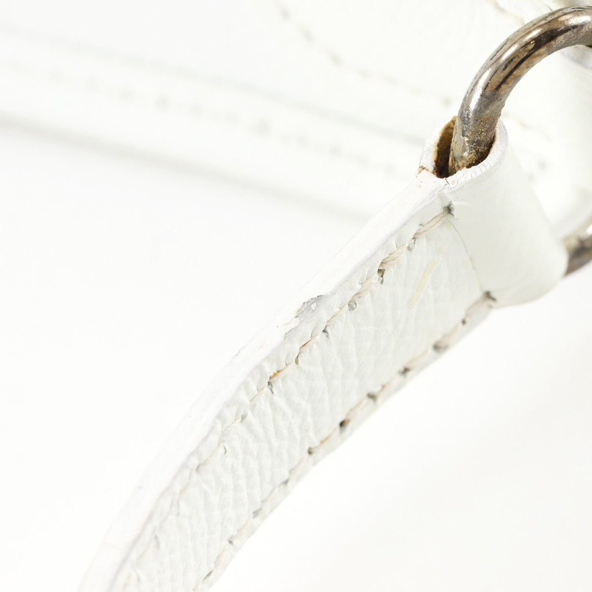 Hermes Vespa Veau Epsom White Shoulder Bag — view 8