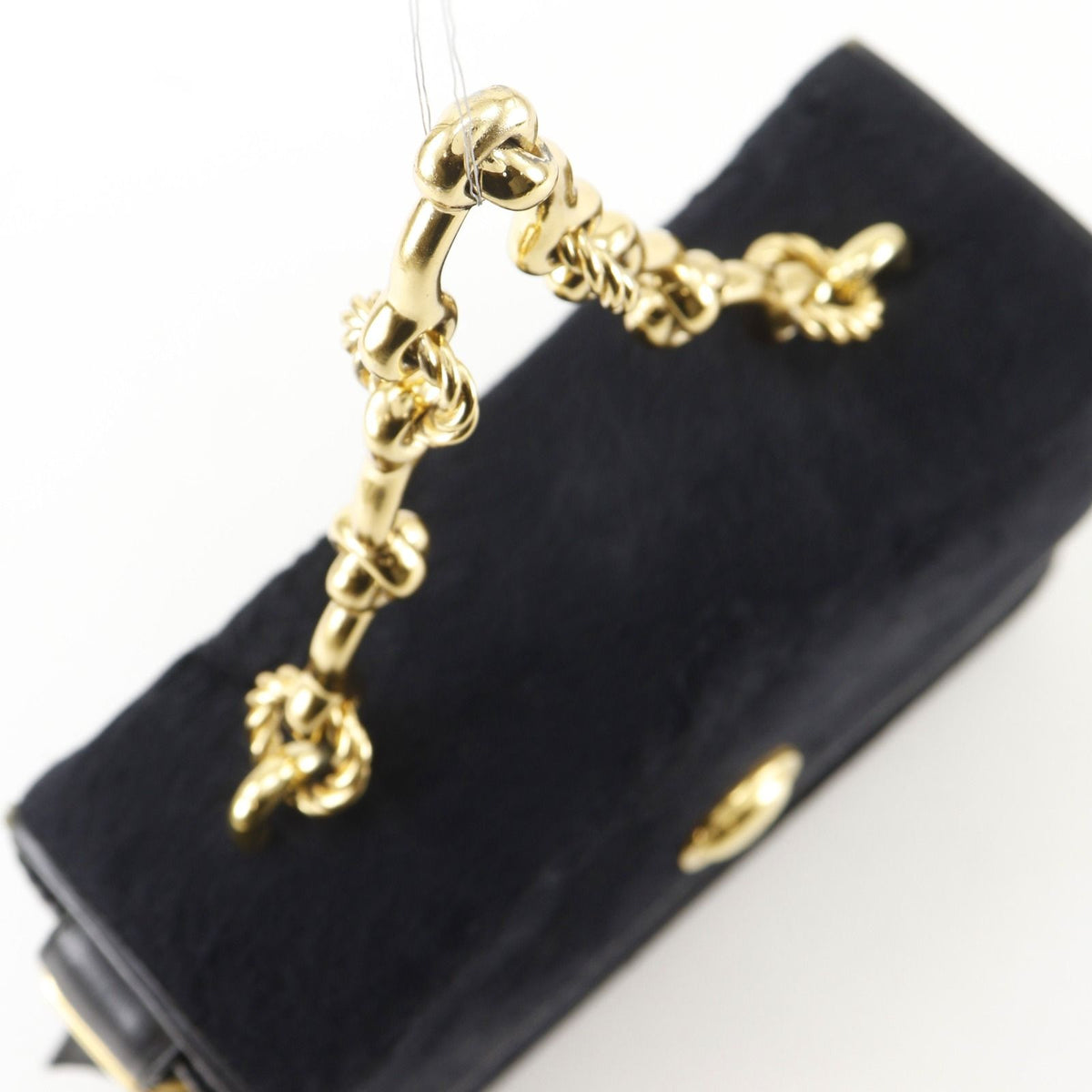 Dior Vintage Calf Hair Black Handbag — view 5