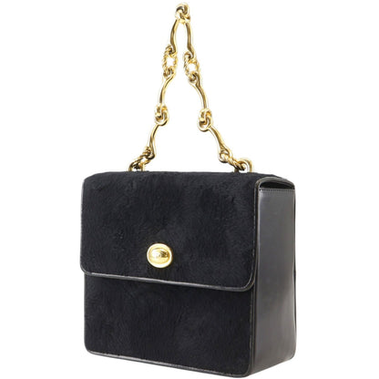 Dior Vintage Calf Hair Black Handbag — view 2