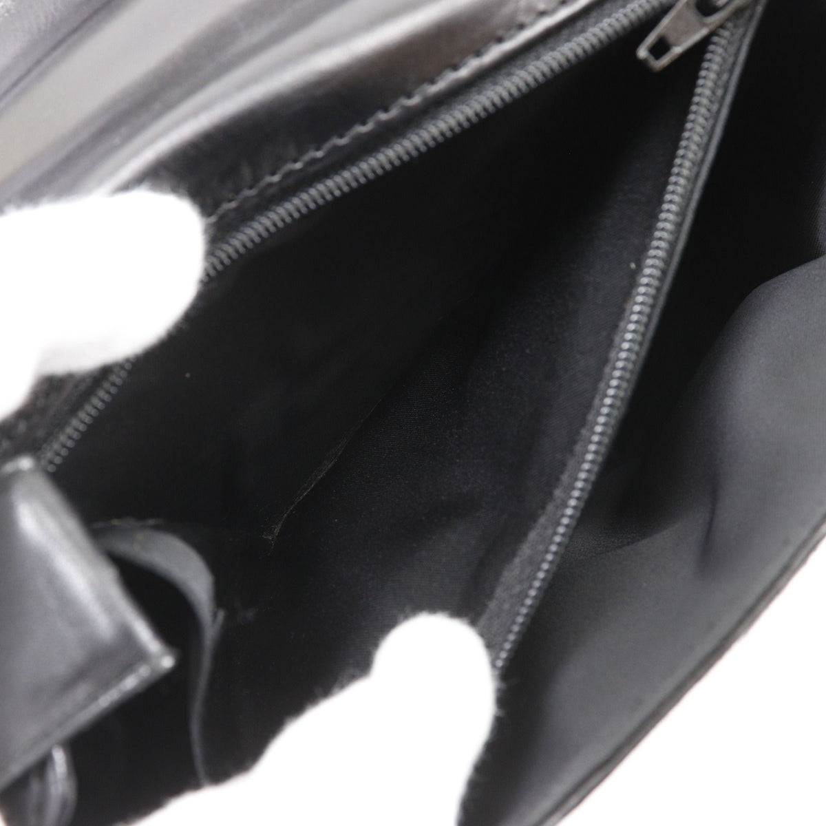 Dior Vintage Calf Hair Black Handbag — view 7