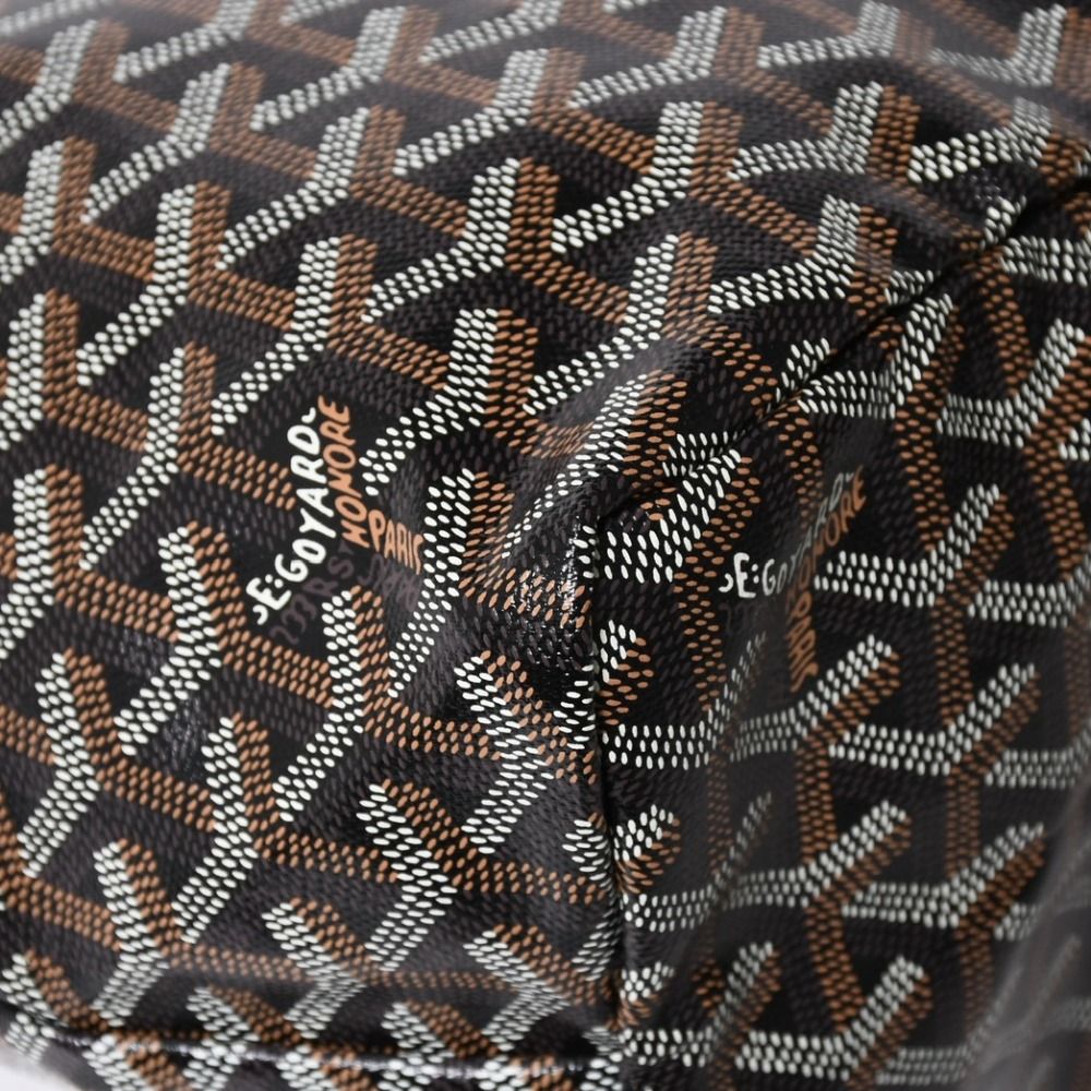 Goyard Saint Louis PM Tote Bag Black Leather — view 8