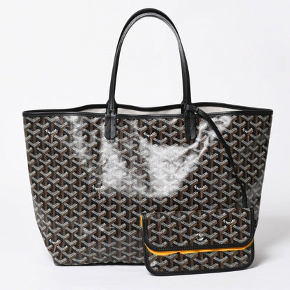 Goyard Saint Louis PM Tote Bag Black Leather