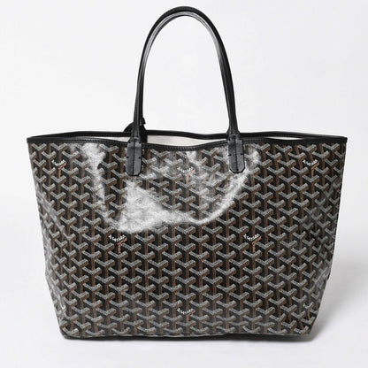 Goyard Saint Louis PM Tote Bag Black Leather — view 2