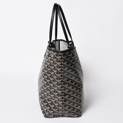 Goyard Saint Louis PM Tote Bag Black Leather — view 4