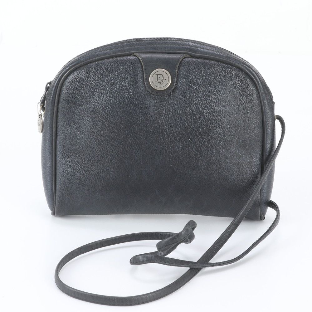 Dior Vintage Honeycomb Pattern Leather Shoulder Bag