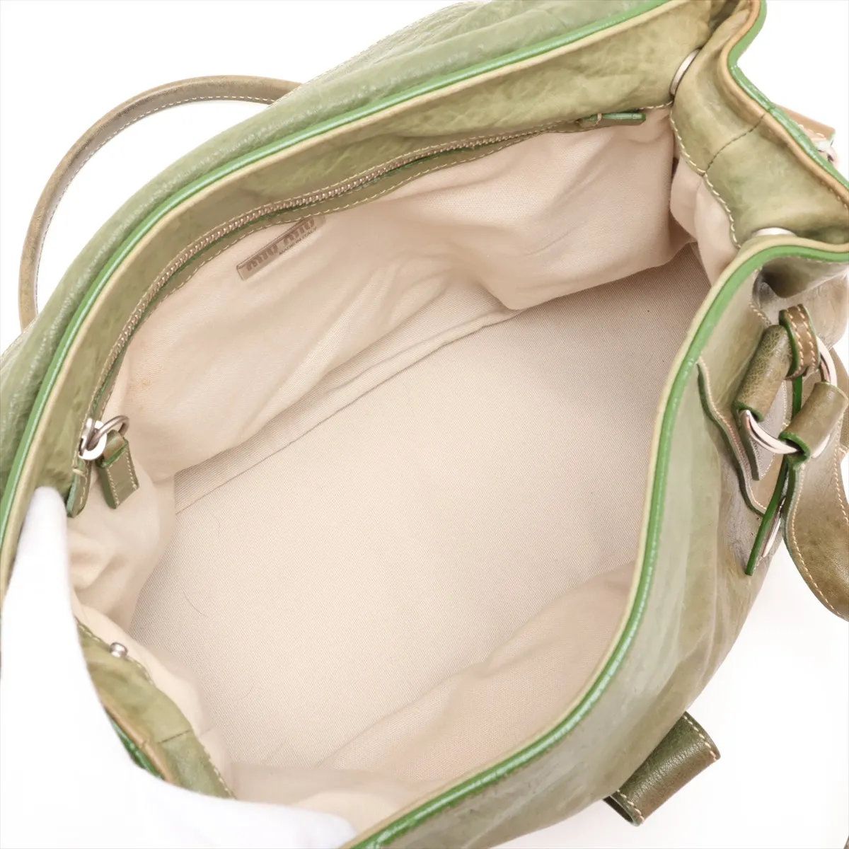 Miu Miu Leather Shoulder Bag — view 7