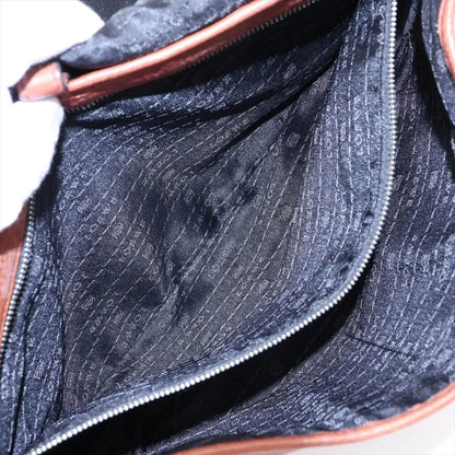 Loewe Leather Shoulder Bag Crossbody Brown — view 8